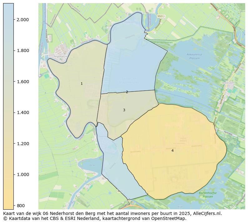 Afbeelding van de wijk Nederhorst den Berg op de kaart.