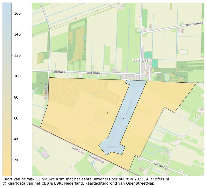 Afbeelding van de wijk Nieuwe Krim op de kaart.