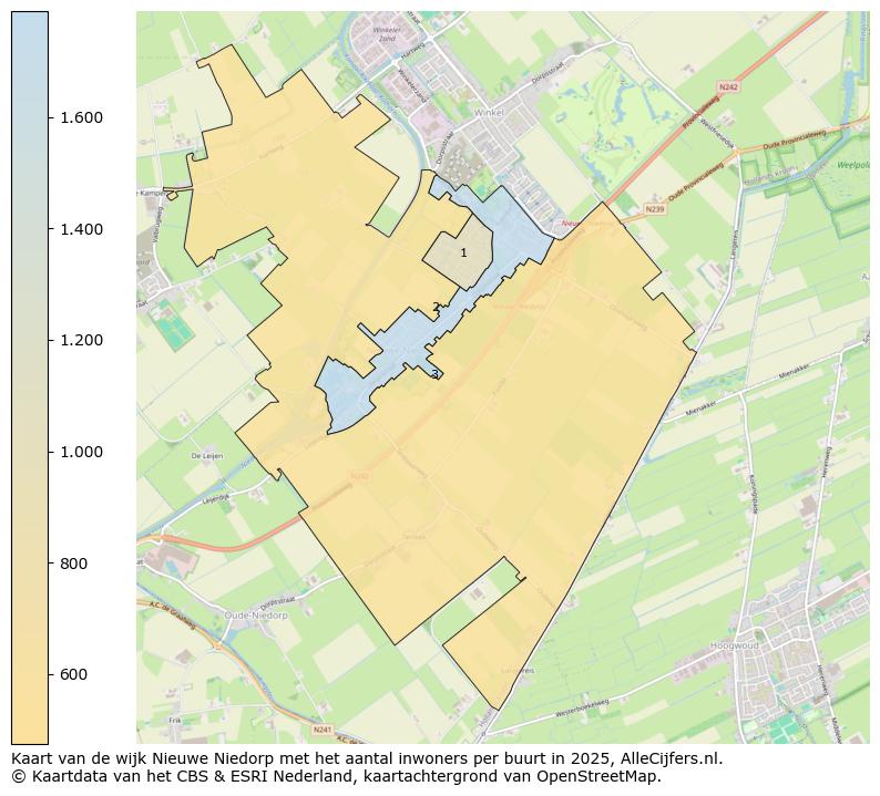 Afbeelding van de wijk Nieuwe Niedorp op de kaart.