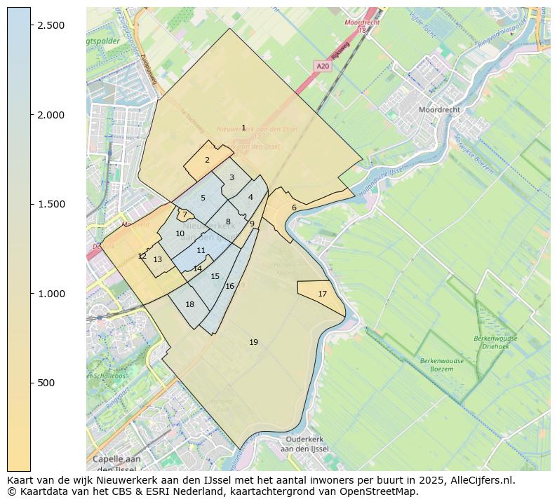 Afbeelding van de wijk Nieuwerkerk aan den IJssel op de kaart.