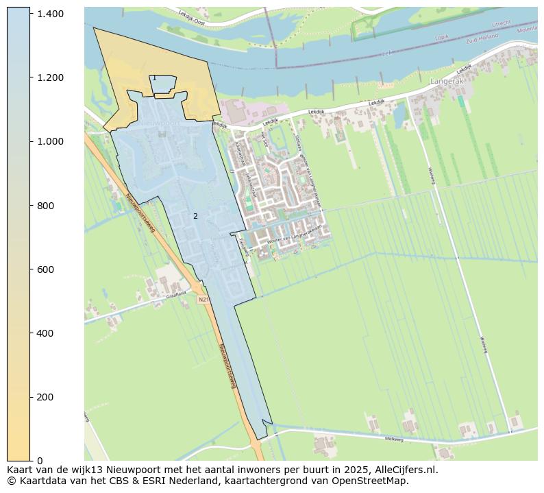 Afbeelding van de wijk Nieuwpoort op de kaart.