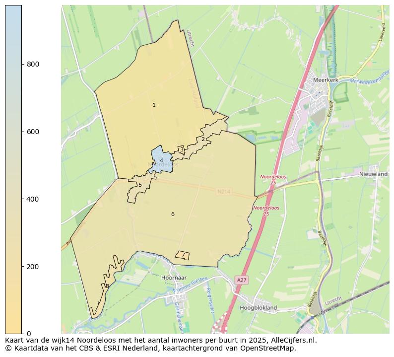 Afbeelding van de wijk Noordeloos op de kaart.