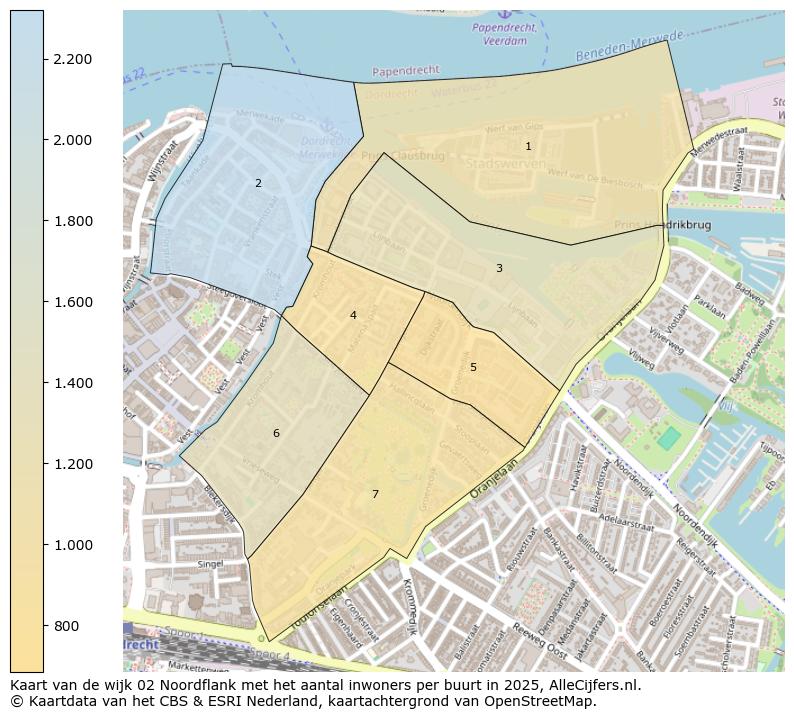 Afbeelding van de wijk Noordflank op de kaart.