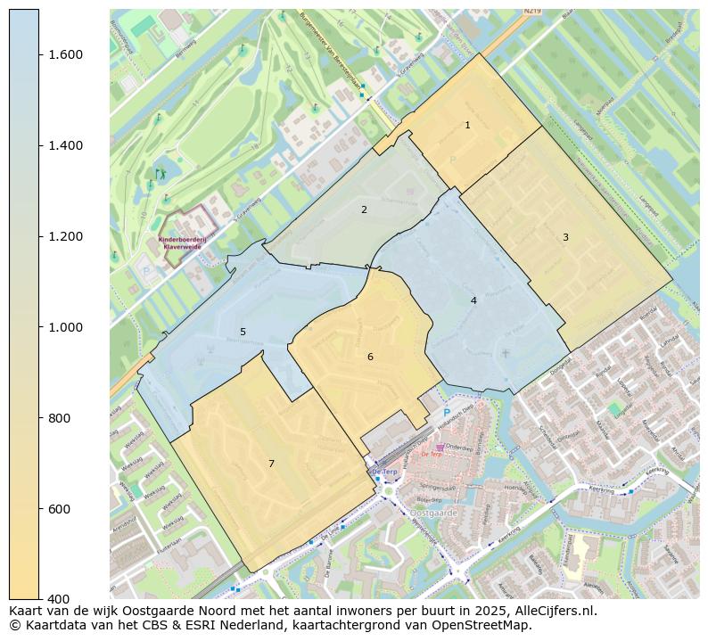 Afbeelding van de wijk Oostgaarde Noord op de kaart.