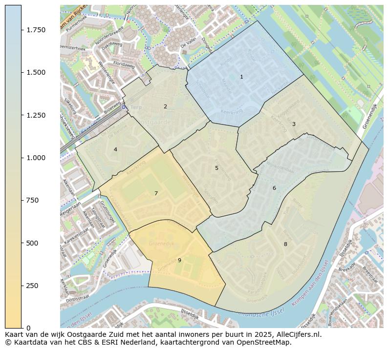 Afbeelding van de wijk Oostgaarde Zuid op de kaart.