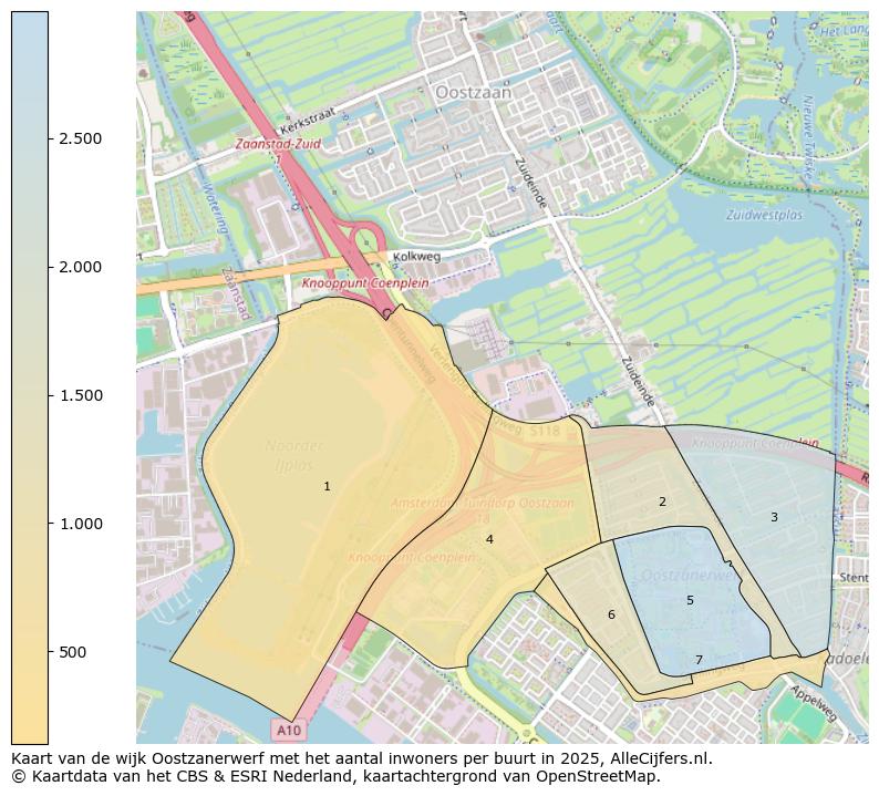 Afbeelding van de wijk Oostzanerwerf op de kaart.