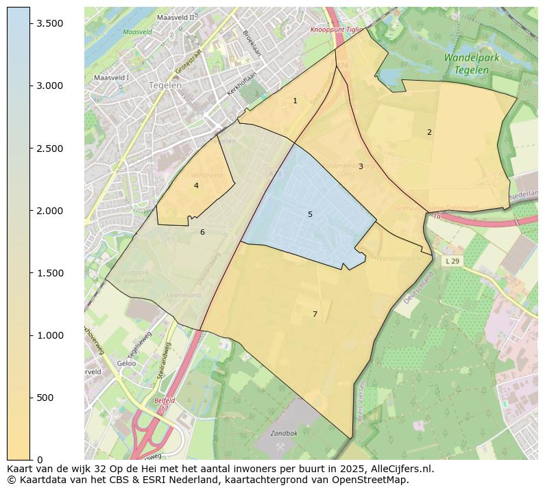 Afbeelding van de wijk Op de Hei op de kaart.