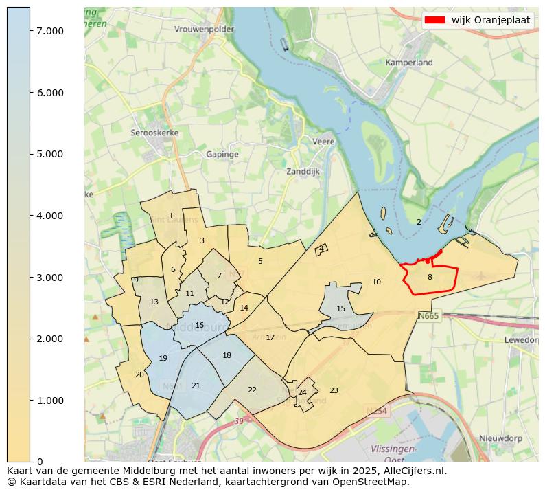 Afbeelding van de wijk Oranjeplaat op de kaart.