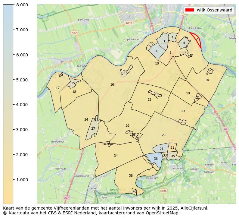 Afbeelding van de wijk Ossenwaard op de kaart.