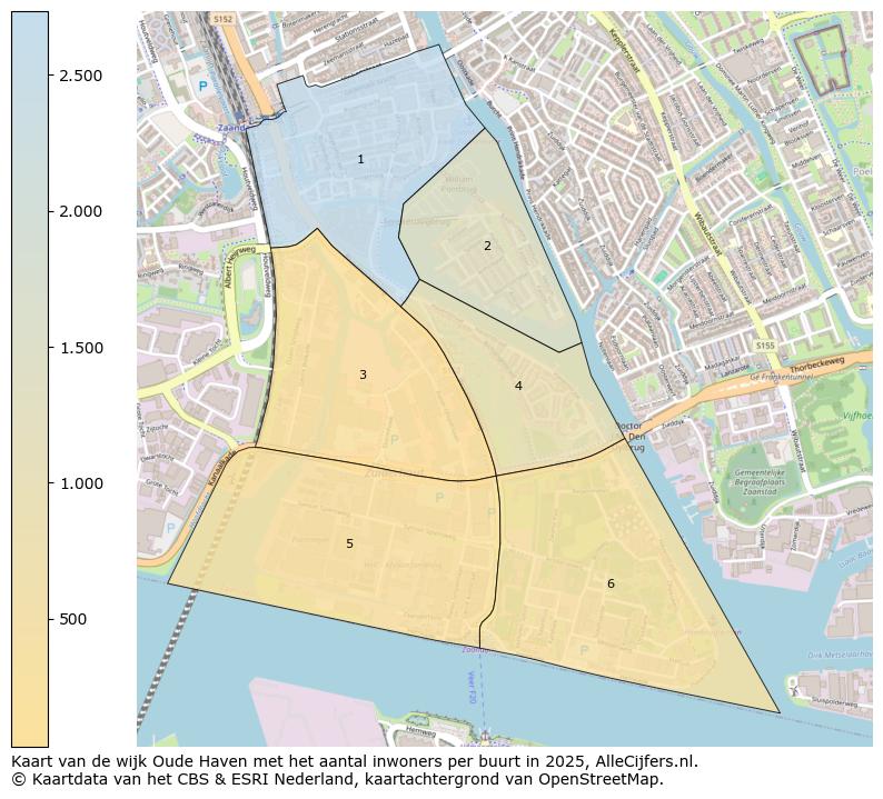 Afbeelding van de wijk Oude Haven op de kaart.