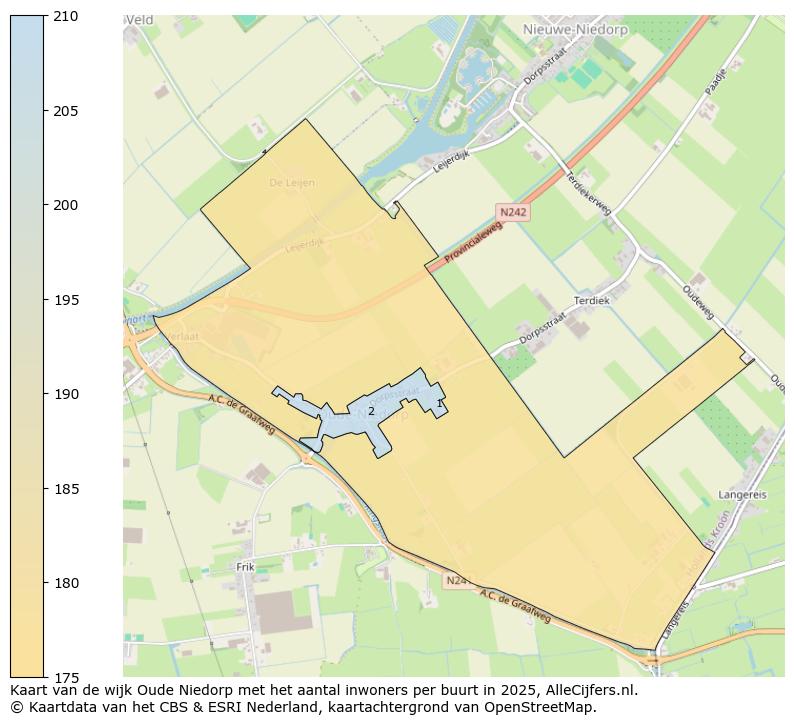 Afbeelding van de wijk Oude Niedorp op de kaart.