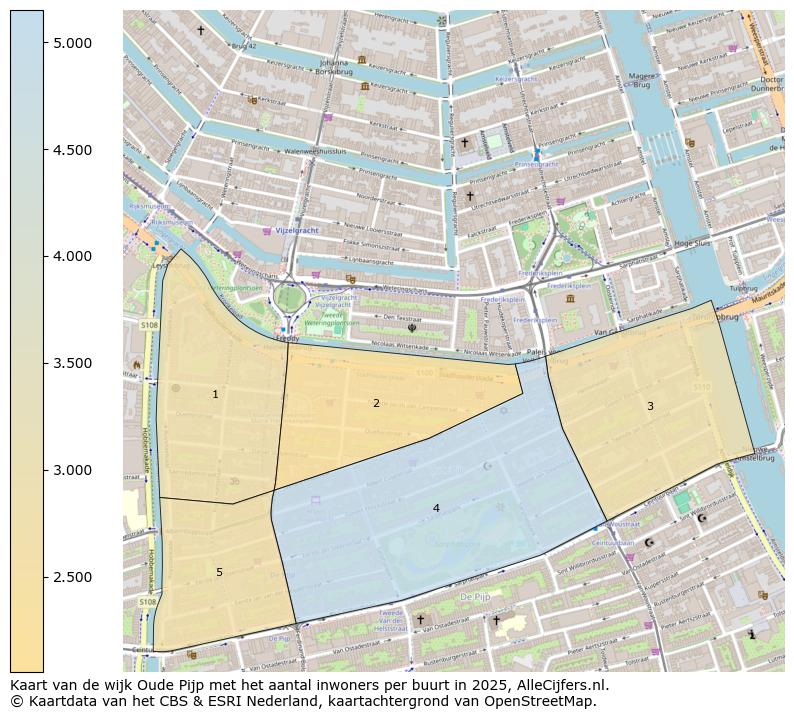 Afbeelding van de wijk Oude Pijp op de kaart.