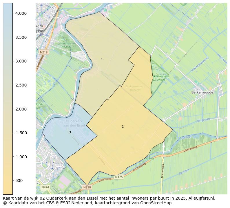 Afbeelding van de wijk Ouderkerk aan den IJssel op de kaart.