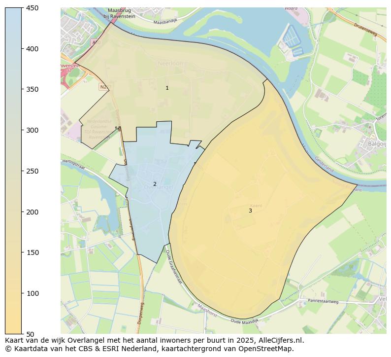 Afbeelding van de wijk Overlangel op de kaart.