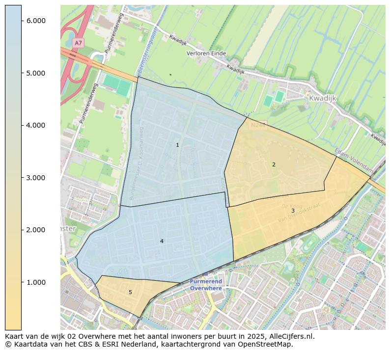 Afbeelding van de wijk Overwhere op de kaart.