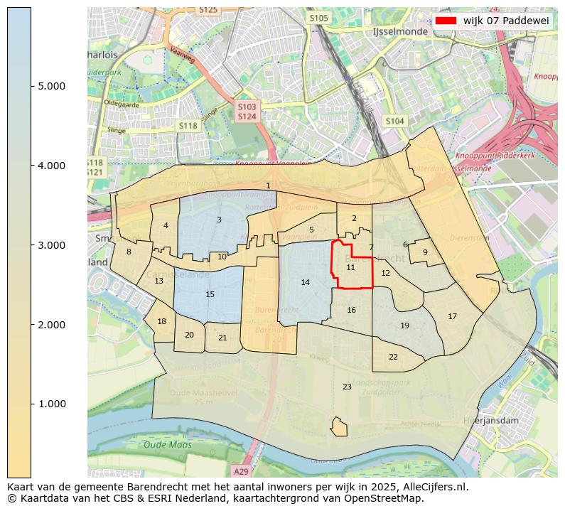 Afbeelding van de wijk Paddewei op de kaart.