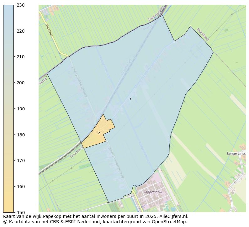 Afbeelding van de wijk Papekop op de kaart.