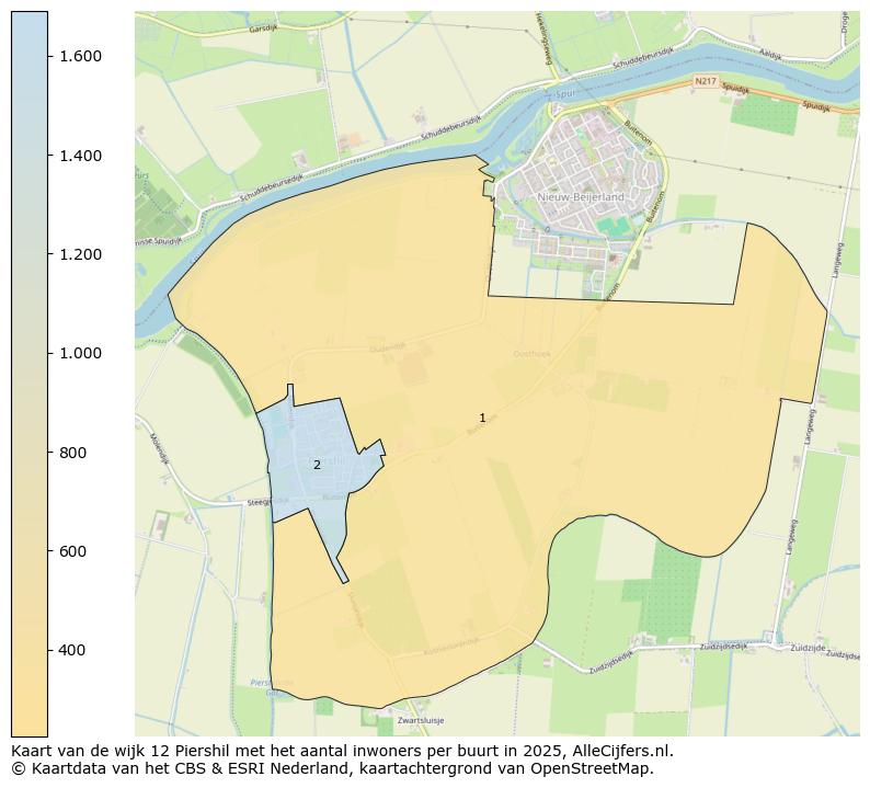 Afbeelding van de wijk Piershil op de kaart.