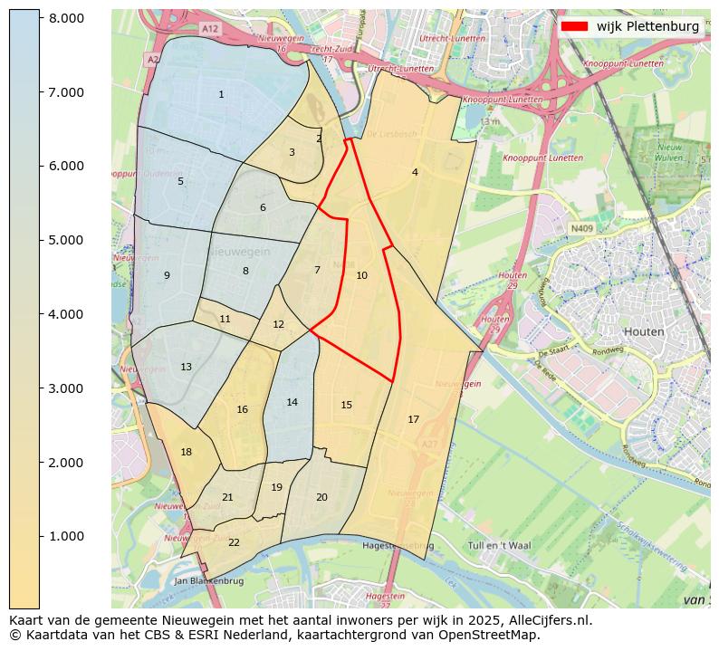 Afbeelding van de wijk Plettenburg op de kaart.