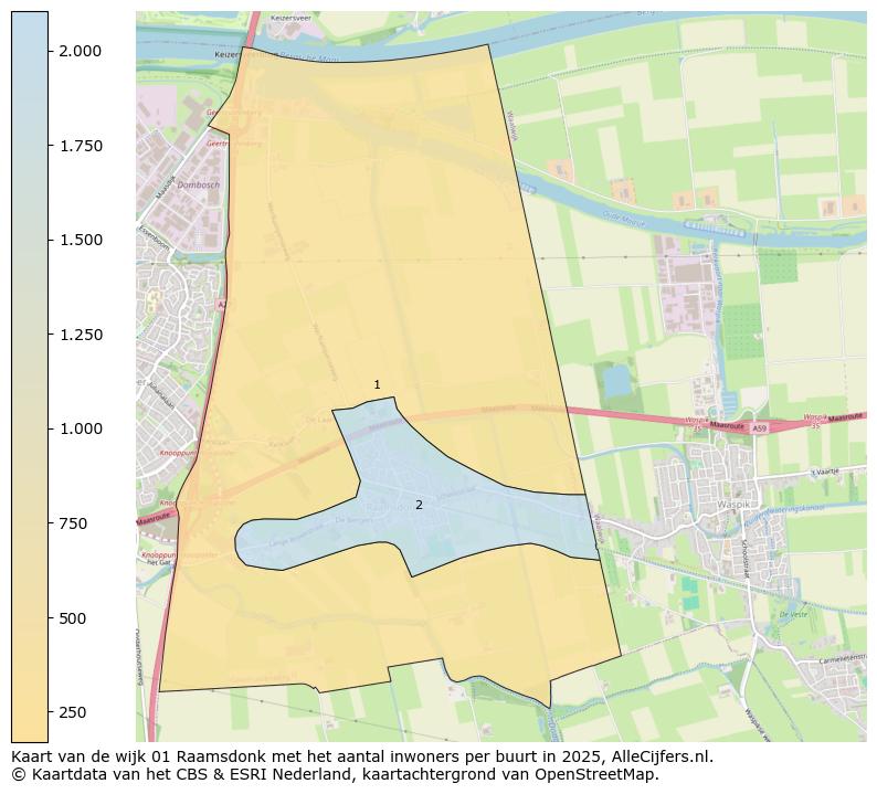 Afbeelding van de wijk Raamsdonk op de kaart.
