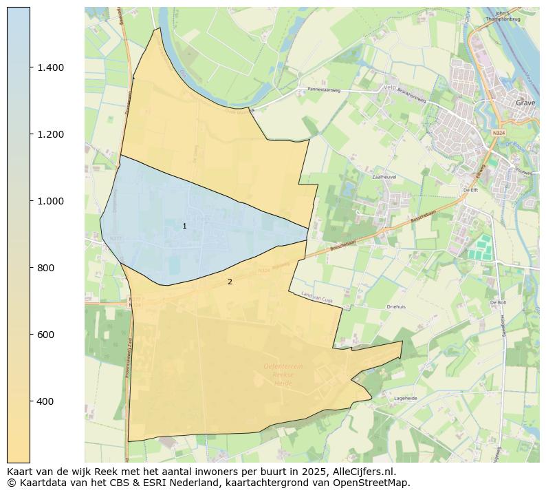 Afbeelding van de wijk Reek op de kaart.