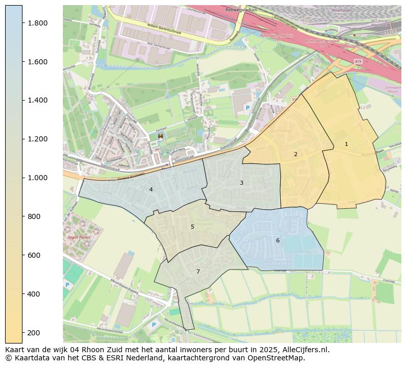 Afbeelding van de wijk Rhoon-Zuid op de kaart.