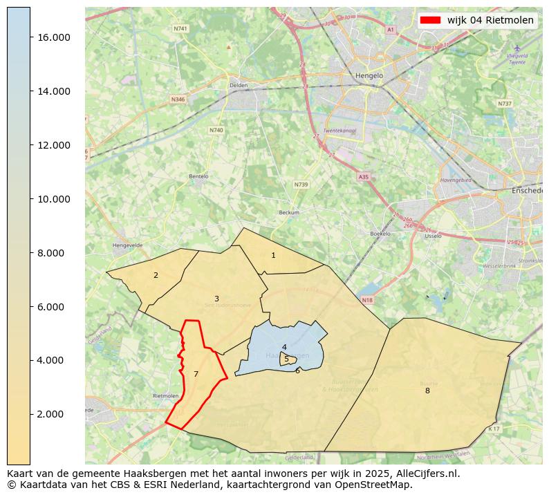 Afbeelding van de wijk Rietmolen op de kaart.