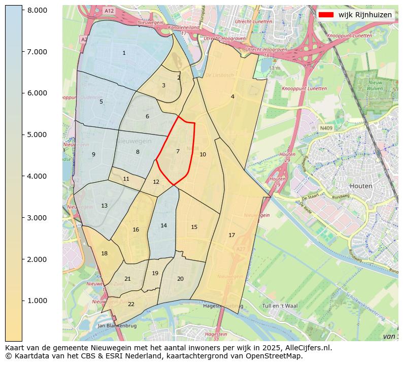 Afbeelding van de wijk Rijnhuizen op de kaart.