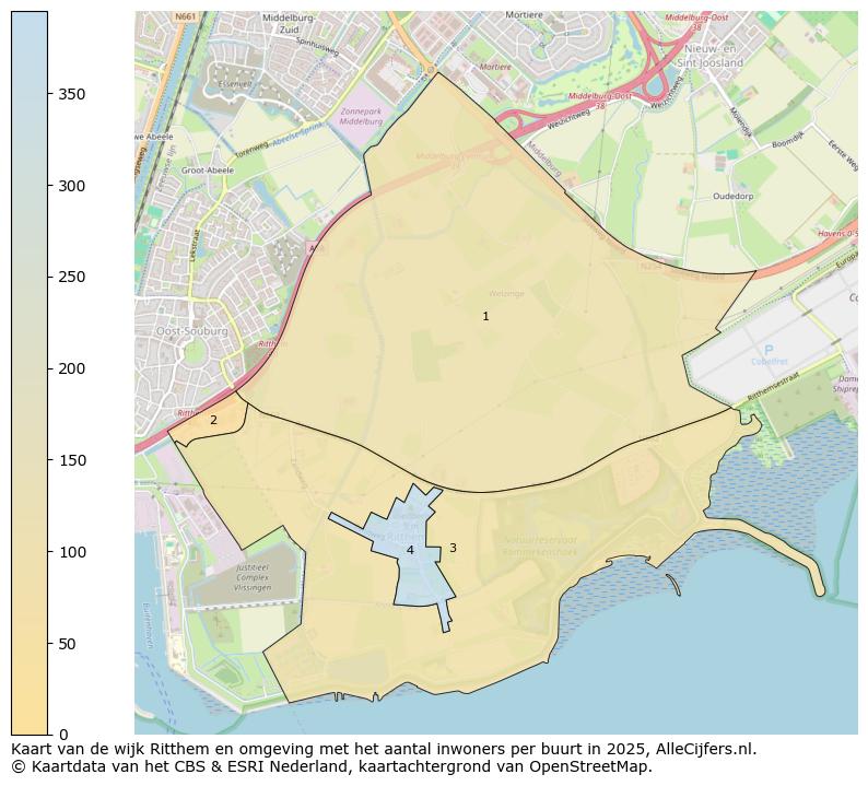 Afbeelding van de wijk Ritthem en omgeving op de kaart.