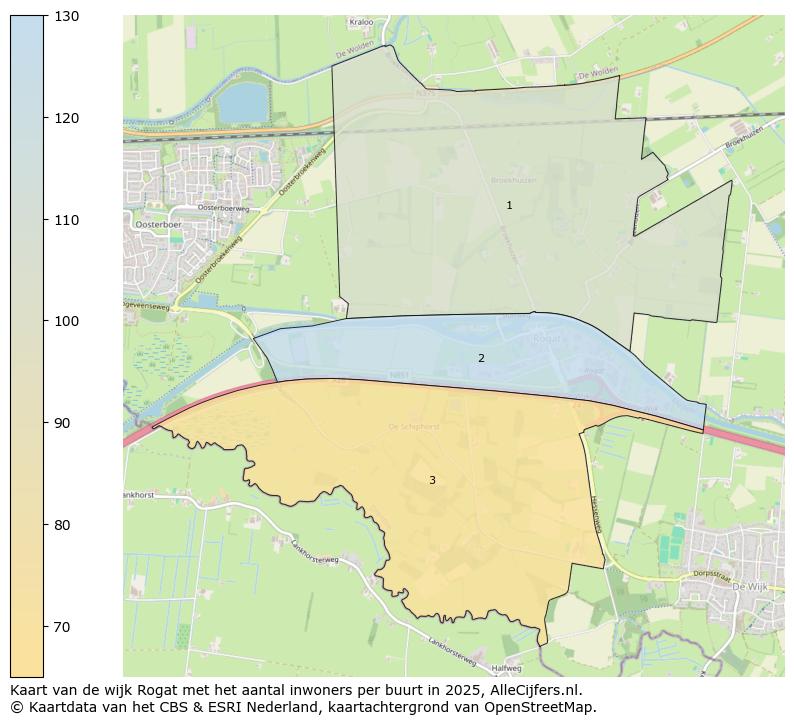 Afbeelding van de wijk Rogat op de kaart.