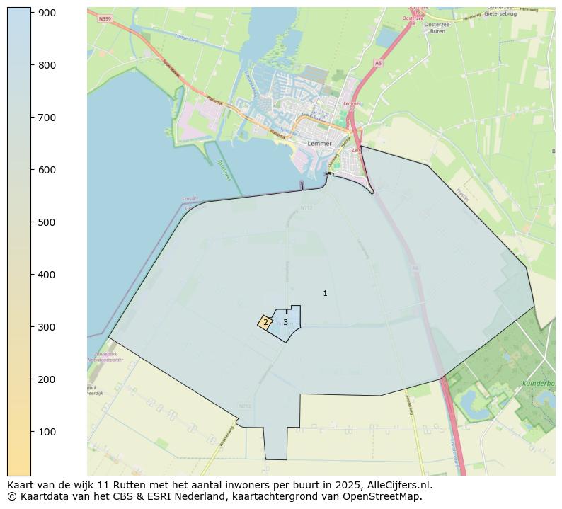 Afbeelding van de wijk Rutten op de kaart.