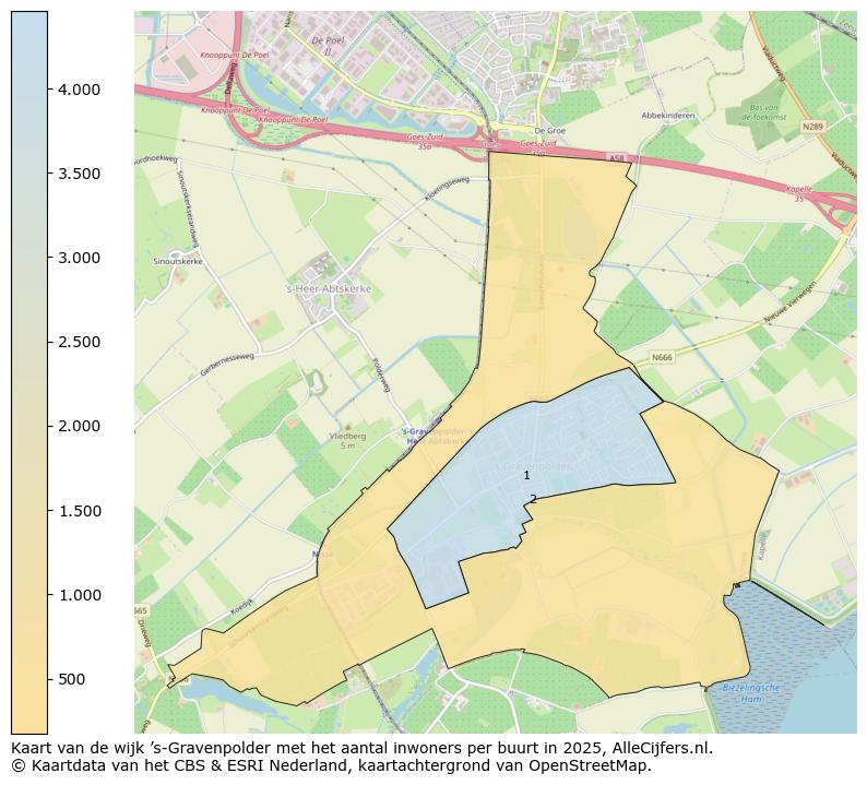 Afbeelding van de wijk ’s-Gravenpolder op de kaart.