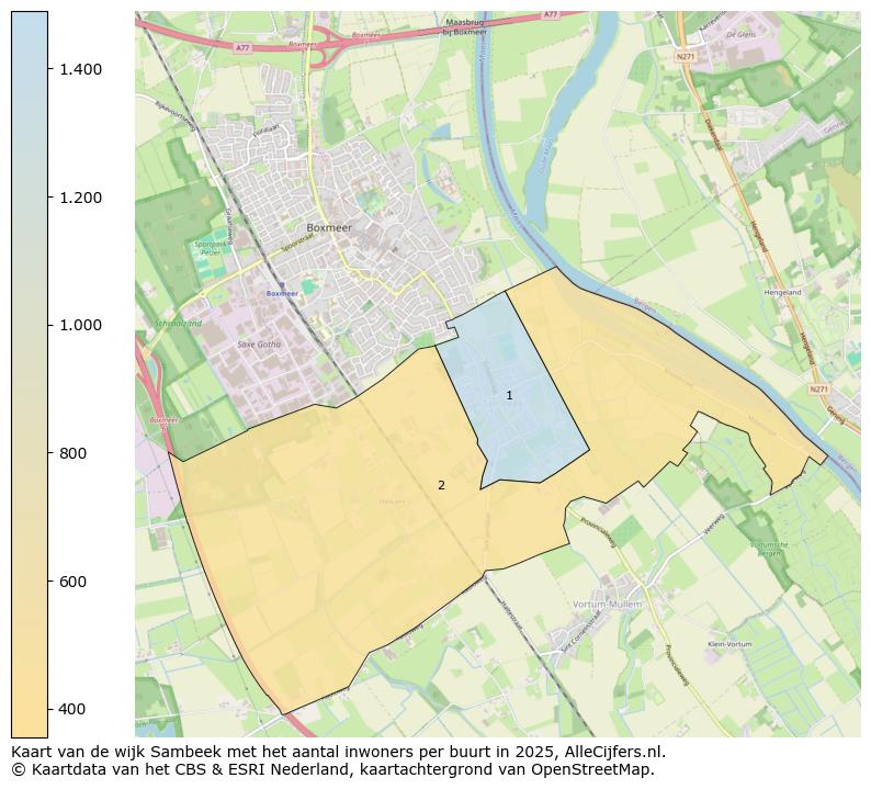 Afbeelding van de wijk Sambeek op de kaart.