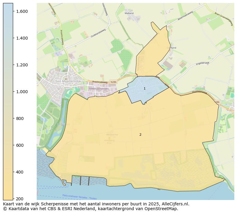 Afbeelding van de wijk Scherpenisse op de kaart.