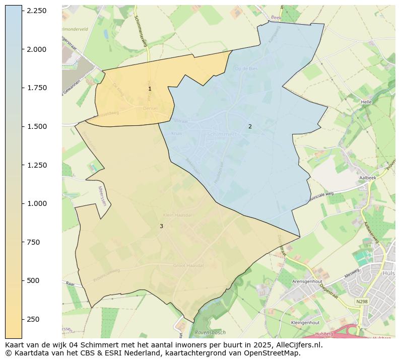 Afbeelding van de wijk Schimmert op de kaart.