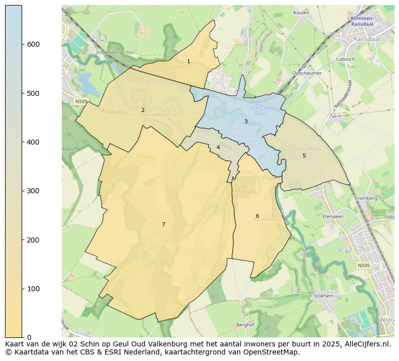 Afbeelding van de wijk Schin op Geul - Oud-Valkenburg op de kaart.