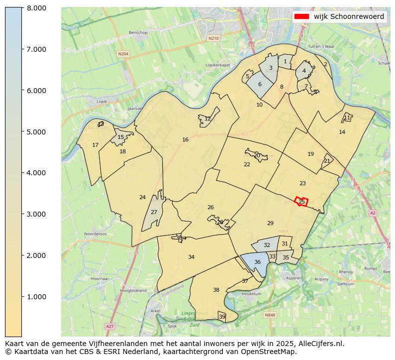 Afbeelding van de wijk Schoonrewoerd op de kaart.