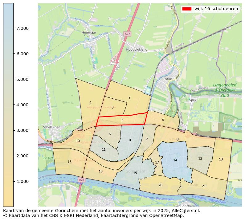 Afbeelding van de wijk schotdeuren op de kaart.