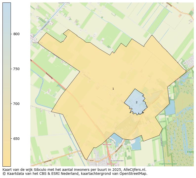 Afbeelding van de wijk Sibculo op de kaart.