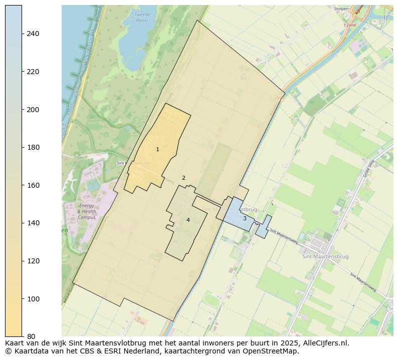 Afbeelding van de wijk Sint Maartensvlotbrug op de kaart.
