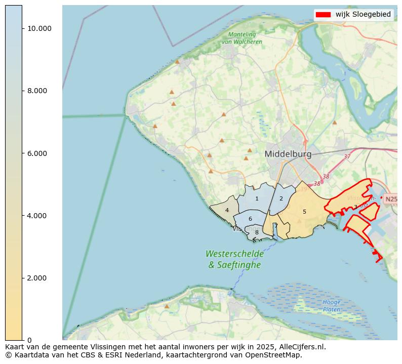 Afbeelding van de wijk Sloegebied op de kaart.