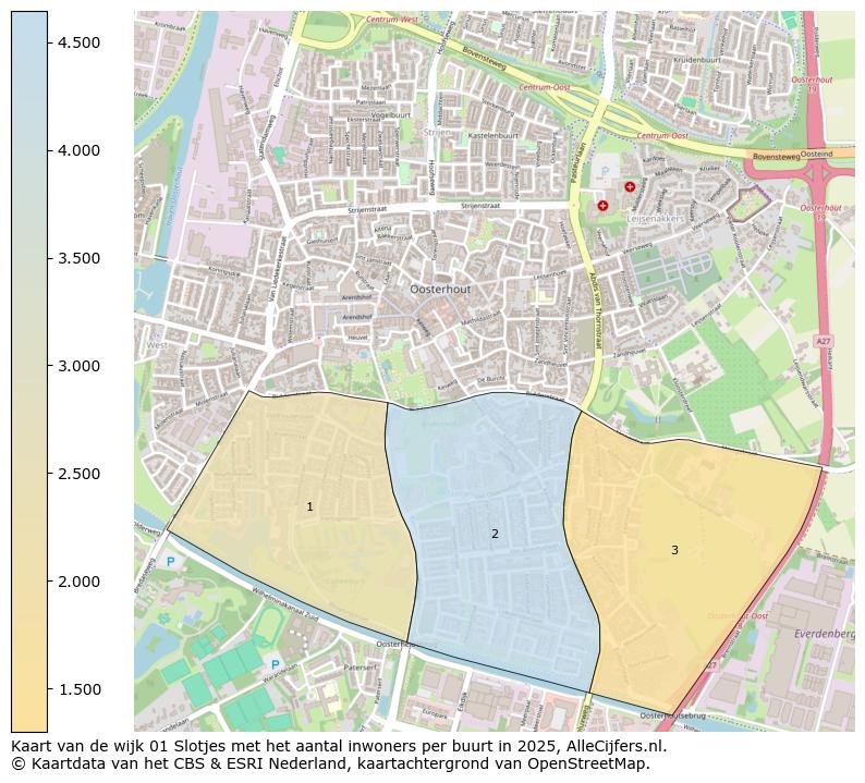 Afbeelding van de wijk Slotjes op de kaart.