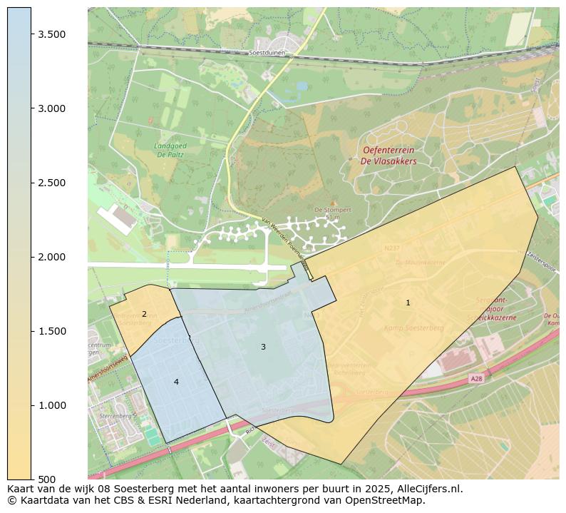 Afbeelding van de wijk Soesterberg op de kaart.