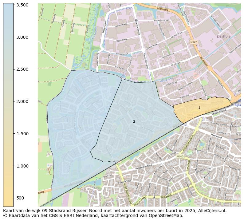 Afbeelding van de wijk Stadsrand Rijssen Noord op de kaart.