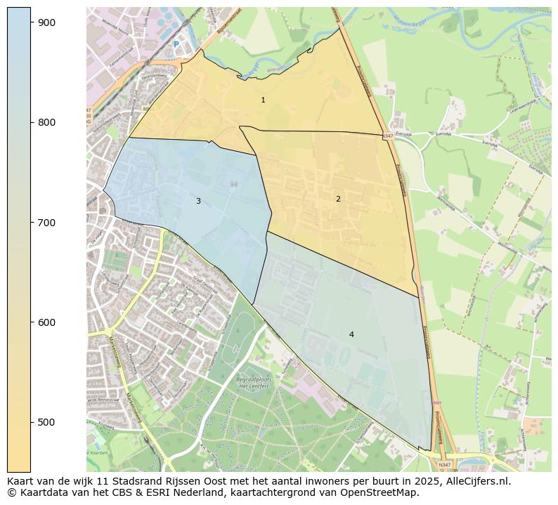 Afbeelding van de wijk Stadsrand Rijssen Oost op de kaart.