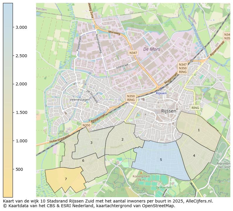 Afbeelding van de wijk Stadsrand Rijssen Zuid op de kaart.