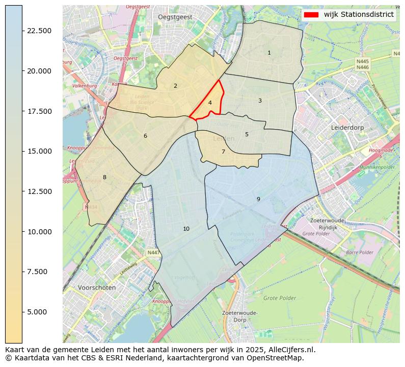 Afbeelding van de wijk Stationsdistrict op de kaart.