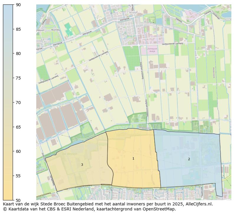 Afbeelding van de wijk Stede Broec Buitengebied op de kaart.