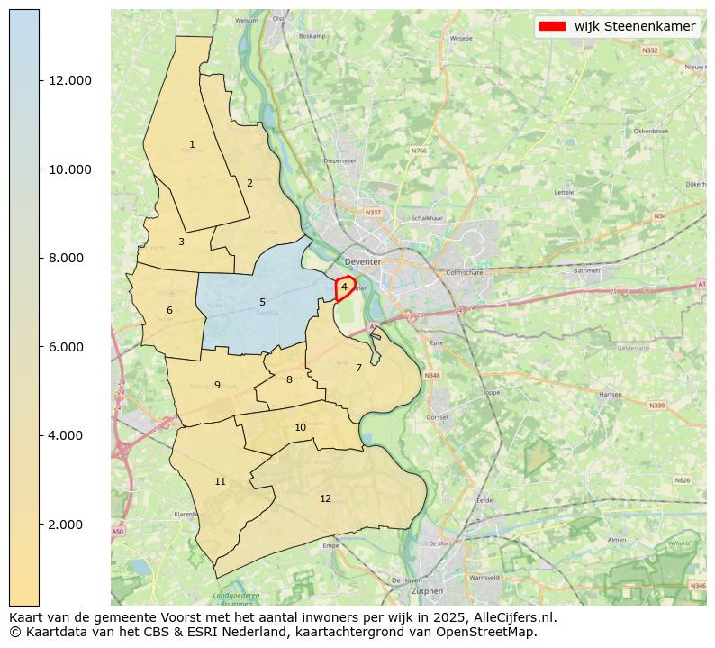 Afbeelding van de wijk Steenenkamer op de kaart.