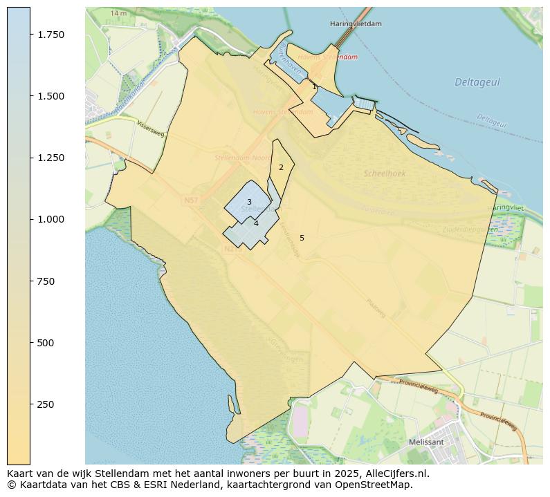Afbeelding van de wijk Stellendam op de kaart.